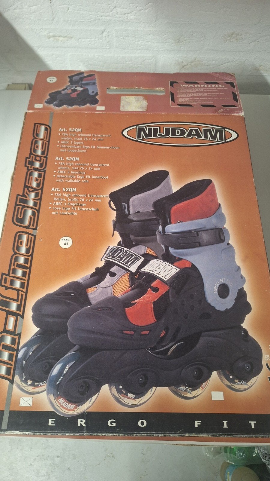 Nijdam skeelers - Maat 41 - Zo goed als nieuw, Overige merken, Nieuw, Ophalen of Verzenden, Inline skates 4 wielen