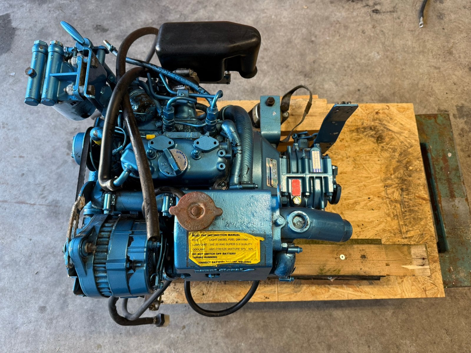 Nanni Diesel 14pk | 2 cilinder | Hurth HBW50 keerkoppeling, Ophalen, Zo goed als nieuw, Motor en Techniek, Zeilboot of Motorboot