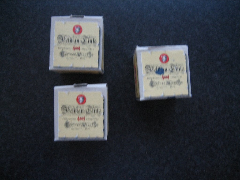 vulpen inkt Pelikan 50ml Gunther Wagner 4001 Koningsblauw, Ophalen of Verzenden, Zo goed als nieuw, Overige typen, Overige merken