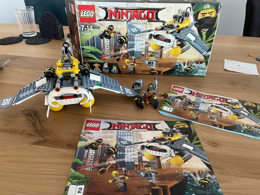 LEGO Ninjago Movie 70609 Manta Ray Bomber, Kinderen en Baby's, Speelgoed | Duplo en Lego, Ophalen, Lego, Zo goed als nieuw, Compleet