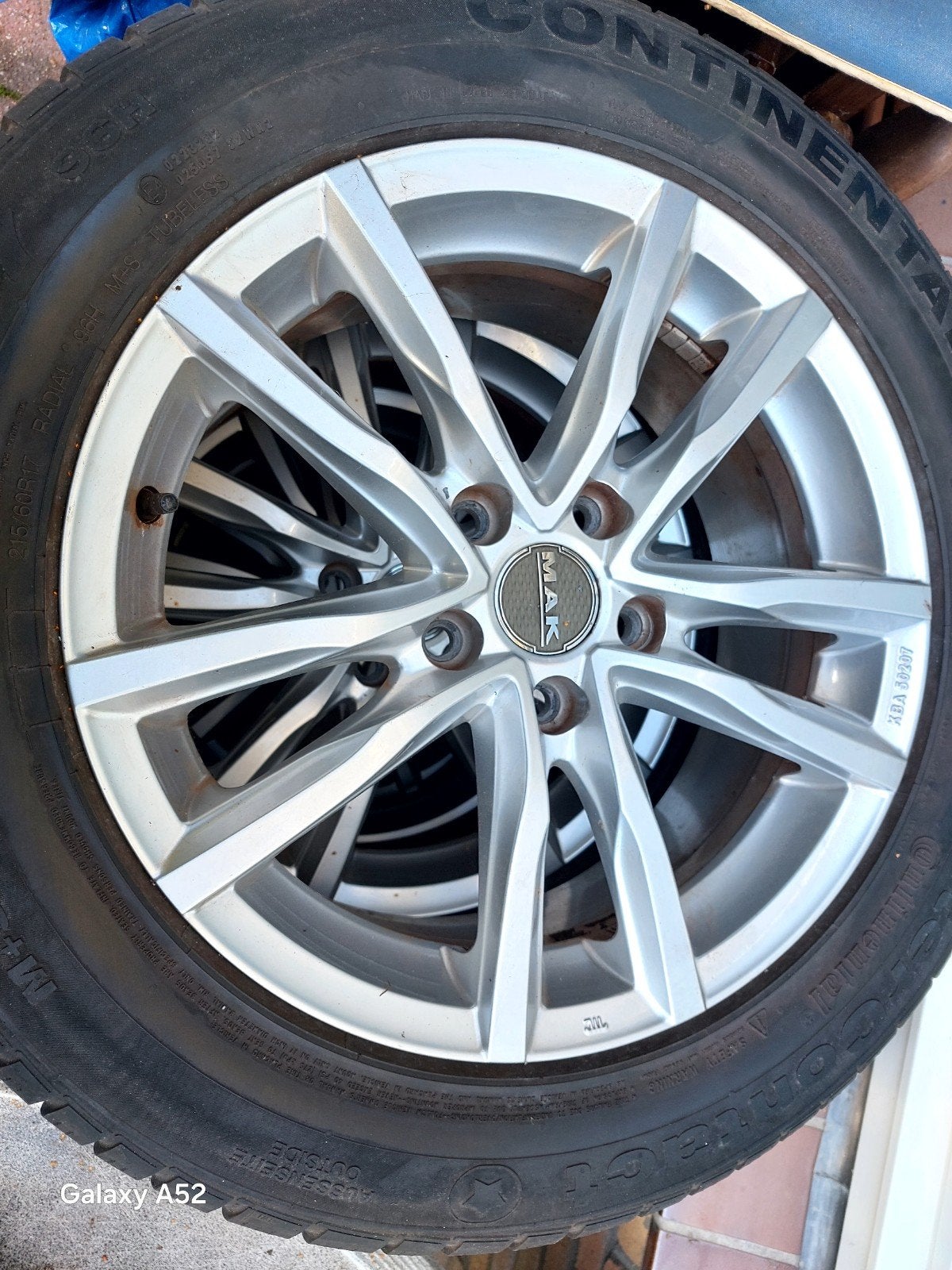 Winterbanden met velgen, Ophalen, Banden en Velgen, 17 inch, Winterbanden