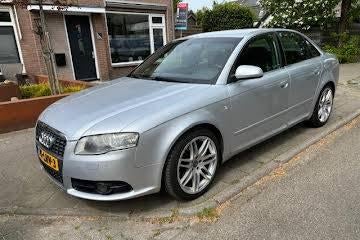 Audi A4 2.7 TDI V6 132KW 2006 S line met nieuwe APK, Voorwielaandrijving, 15 km/l, Zwart, 2698 cc