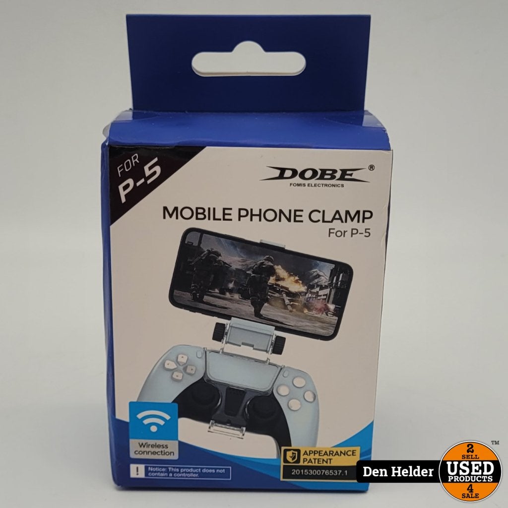 Dobe Mobile Phone Clamp voor PS5 Controller - Nieuw, Spelcomputers en Games, Spelcomputers | Sony PlayStation 1, Flex Ltd., Gebruikt