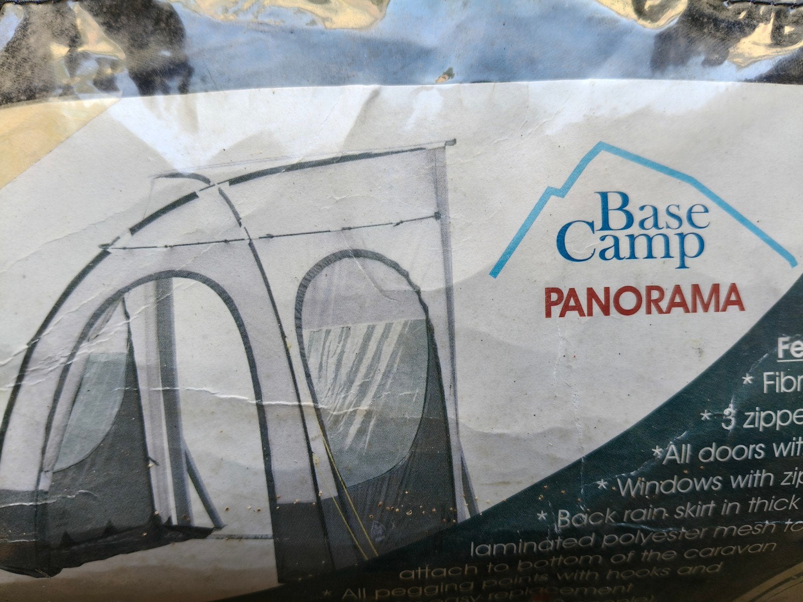TE KOOP VOORTENT MET GLASFIBER STOK, Caravans en Kamperen, Ophalen, Nieuw, Tot en met 2