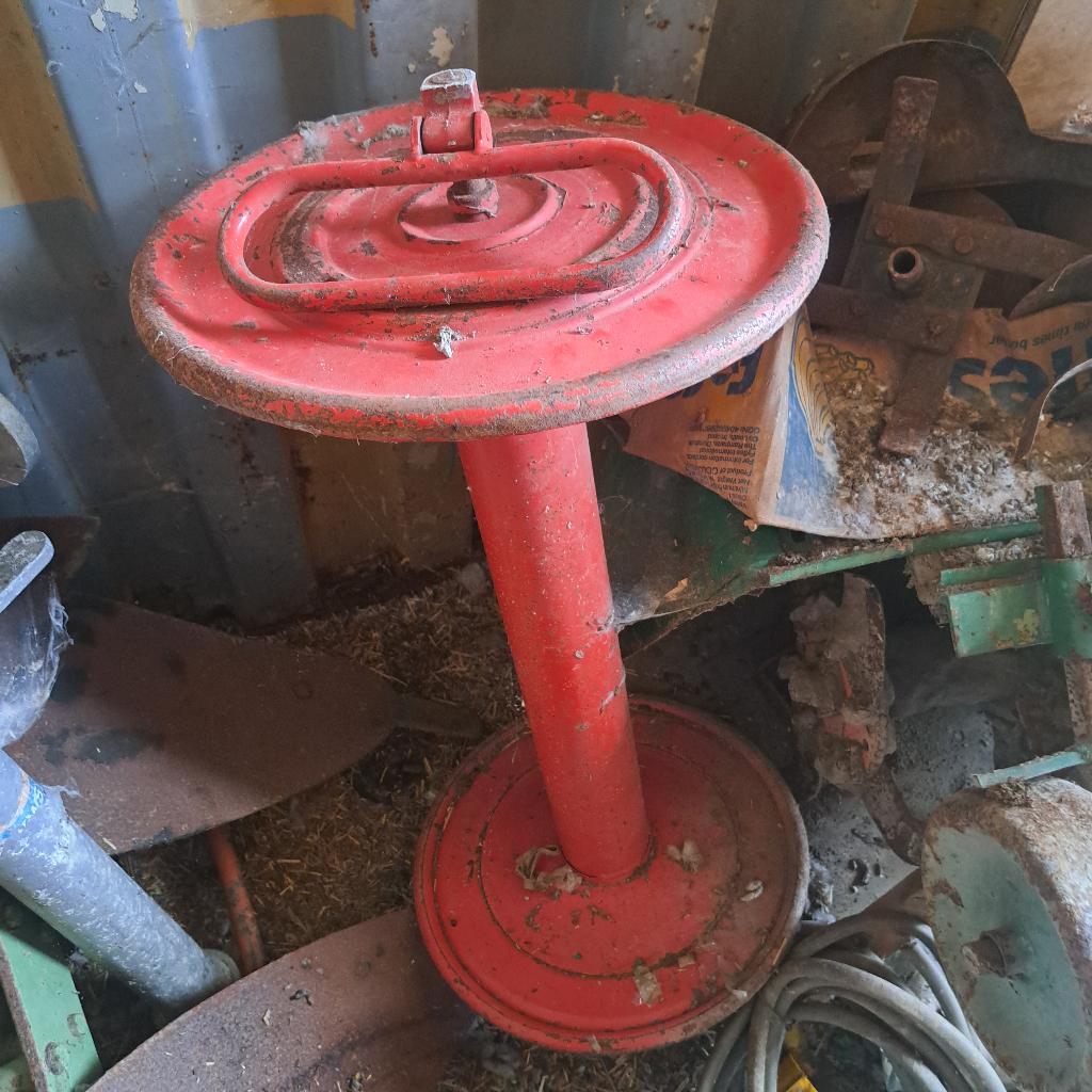 Brandweer haspel, Ophalen, Gebruikt, Brandblusser