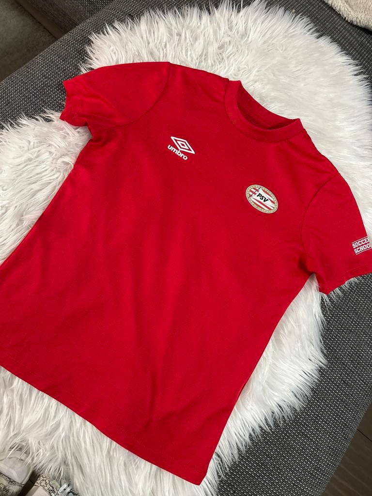 PSV Umbro Rood Voetbalshirt Maat 146, Maat S, Ophalen of Verzenden, Zo goed als nieuw, Shirt