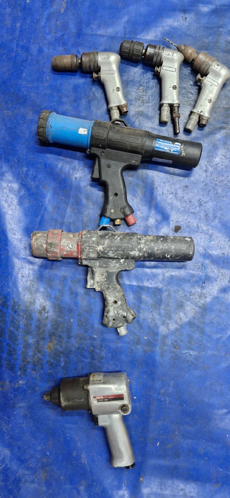 pneumatisch gereedschap, Ophalen, Gebruikt