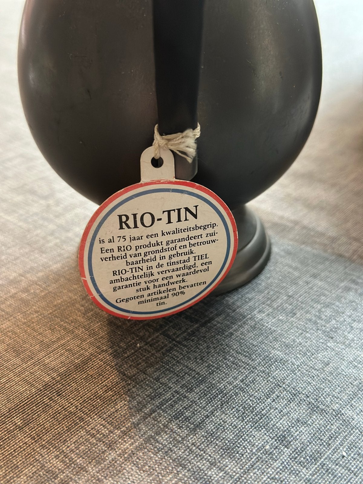 Vintage Rio-Tin Tinnen Set: Kan, Vaas en Koffiepot, Ophalen