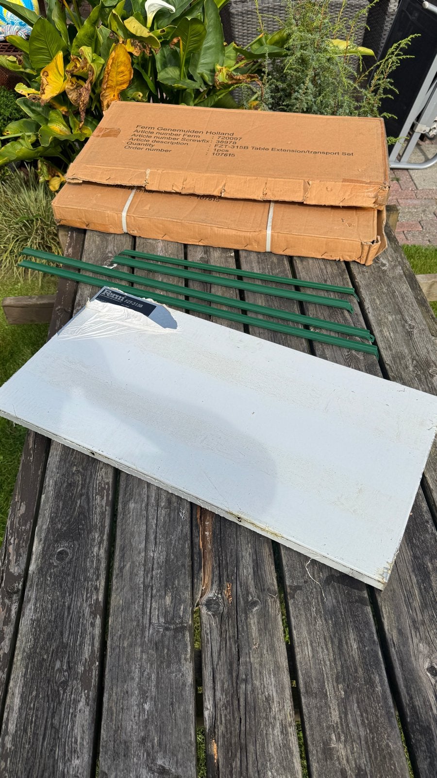 2-sets Ferm FZT-315B Tafelverlenging/Transport Set, Ophalen, 70 mm of meer, Overige typen, Nieuw