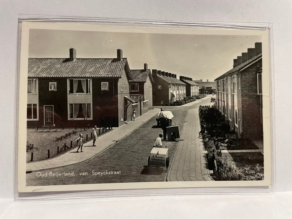 Oud-Beijerland - van Speyckstraat, Verzenden, 1940 tot 1960, Ongelopen, Zuid-Holland