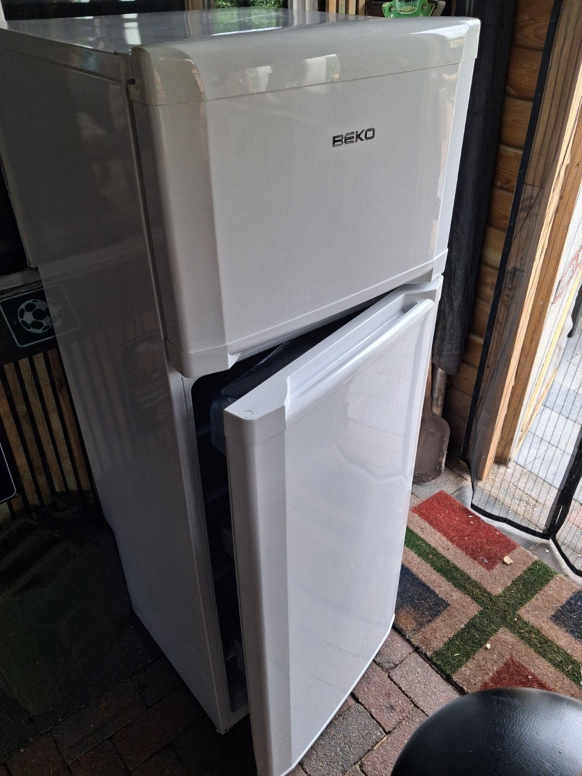 Beko koel vries combi, Witgoed en Apparatuur, 200 liter of meer, Met aparte vriezer, Zo goed als nieuw, 160 cm of meer