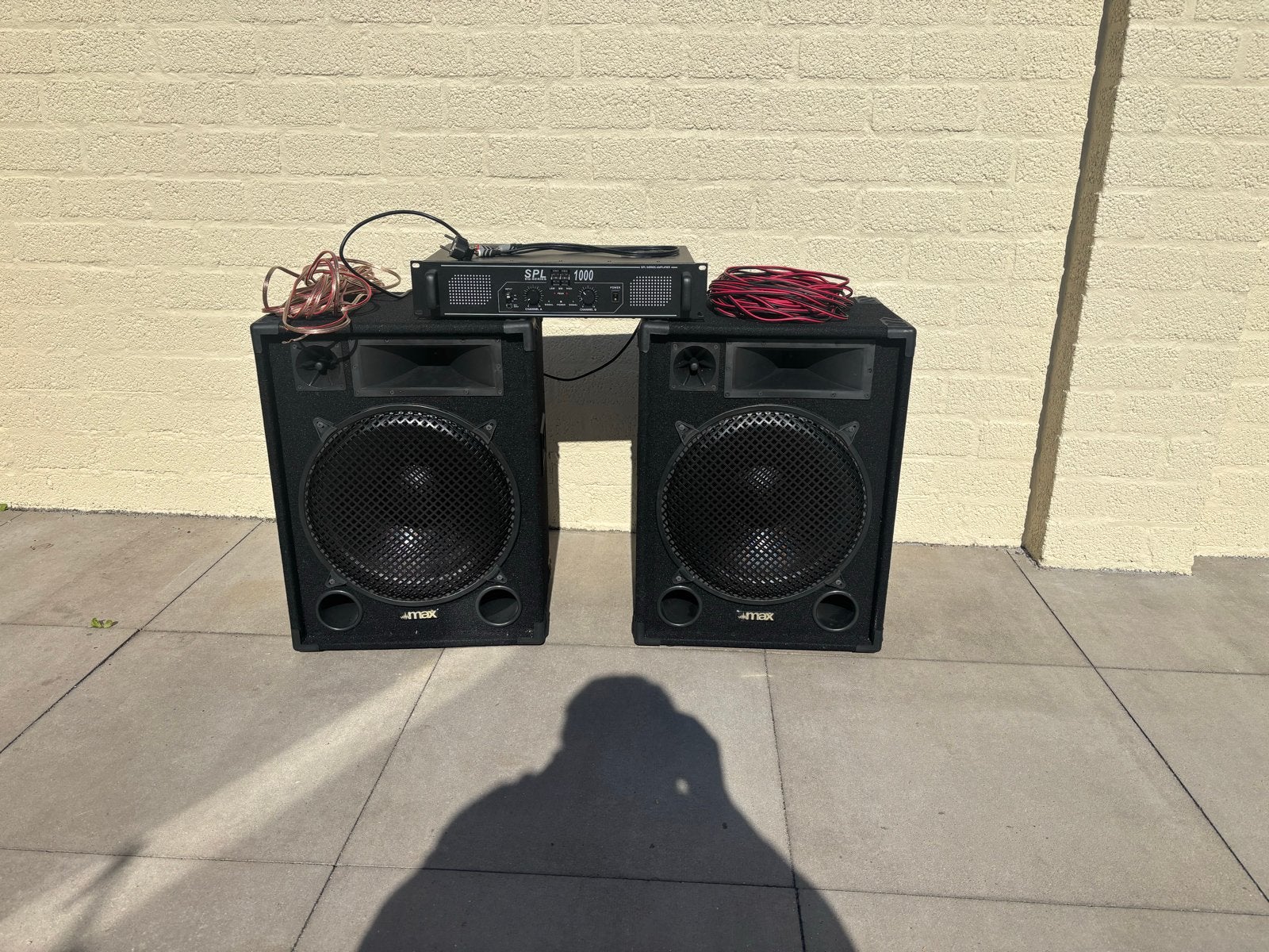 SkyTec SPL 1000 Versterker met Max 15 1000 watt Luidsprekers, Gebruikt, 120 watt of meer, Stereo, Ophalen