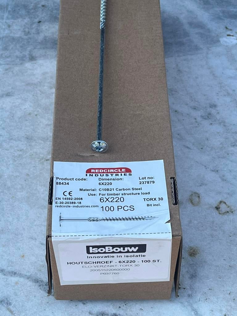 Schroeven 4 dozen, Doe-het-zelf en Verbouw, IJzerwaren en Bevestigingsmiddelen, Ophalen of Verzenden, Nieuw, 100 tot 250 mm, Schroeven