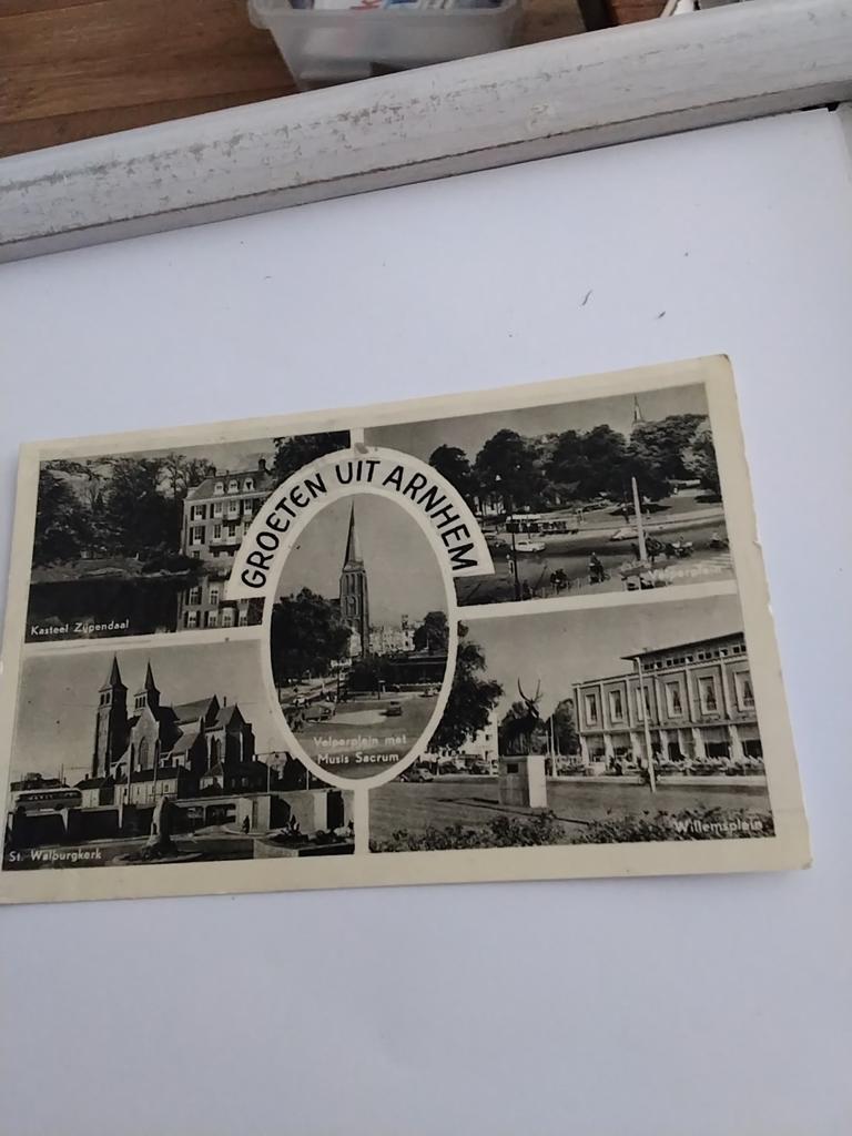 GROETEN UIT. ARNHEM 1957, Verzamelen, Ophalen of Verzenden, 1940 tot 1960, Gelderland