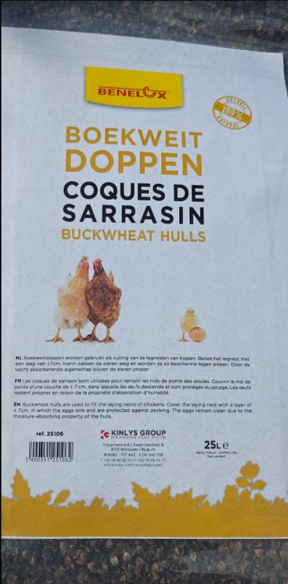 Boekweitdoppen 25L, Ophalen of Verzenden, Nieuw, Kippenhok of Kippenren