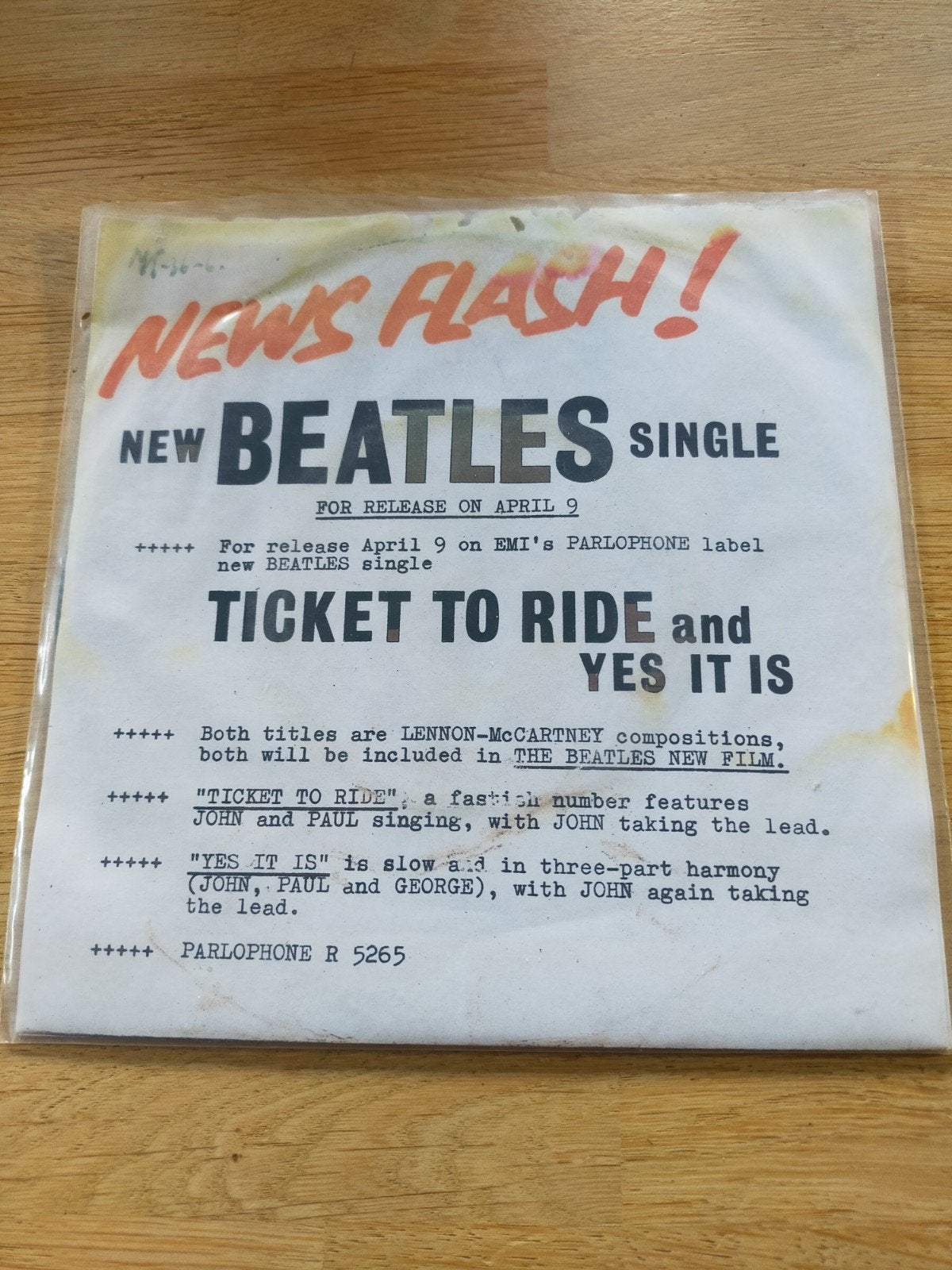 the Beatles , ticket to ride, Cd's en Dvd's, Ophalen of Verzenden, Zo goed als nieuw, Pop