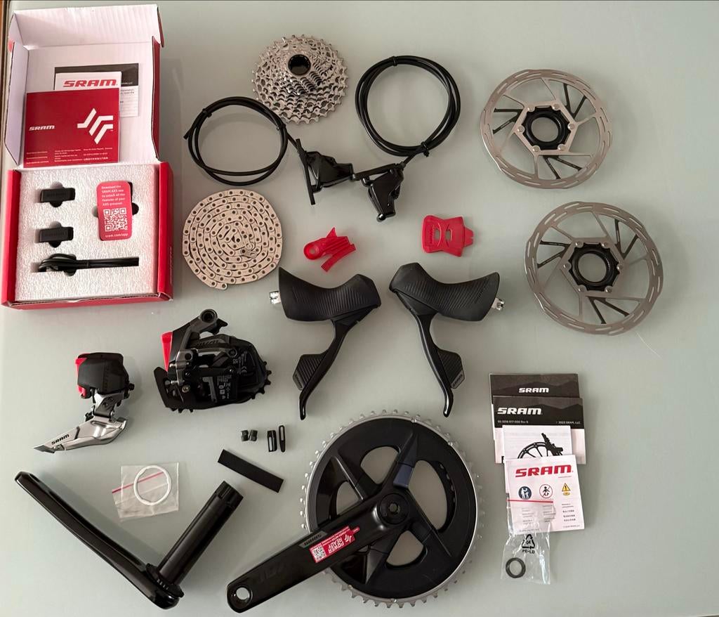 SRAM Rival eTap AXS 2x12 Groepset - Nieuw, Ophalen, Overige typen, Nieuw, Aluminium