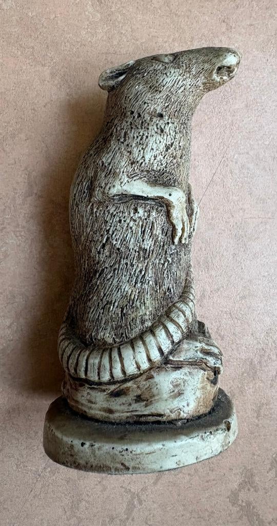 Leuk stenen beeldje van een rat, Thailand?, Ophalen of Verzenden