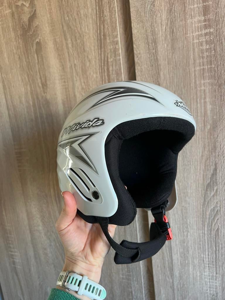 Witte skihelm voor kinderen - Maat S 56, Overige merken, Gebruikt, Overige typen, Ophalen of Verzenden