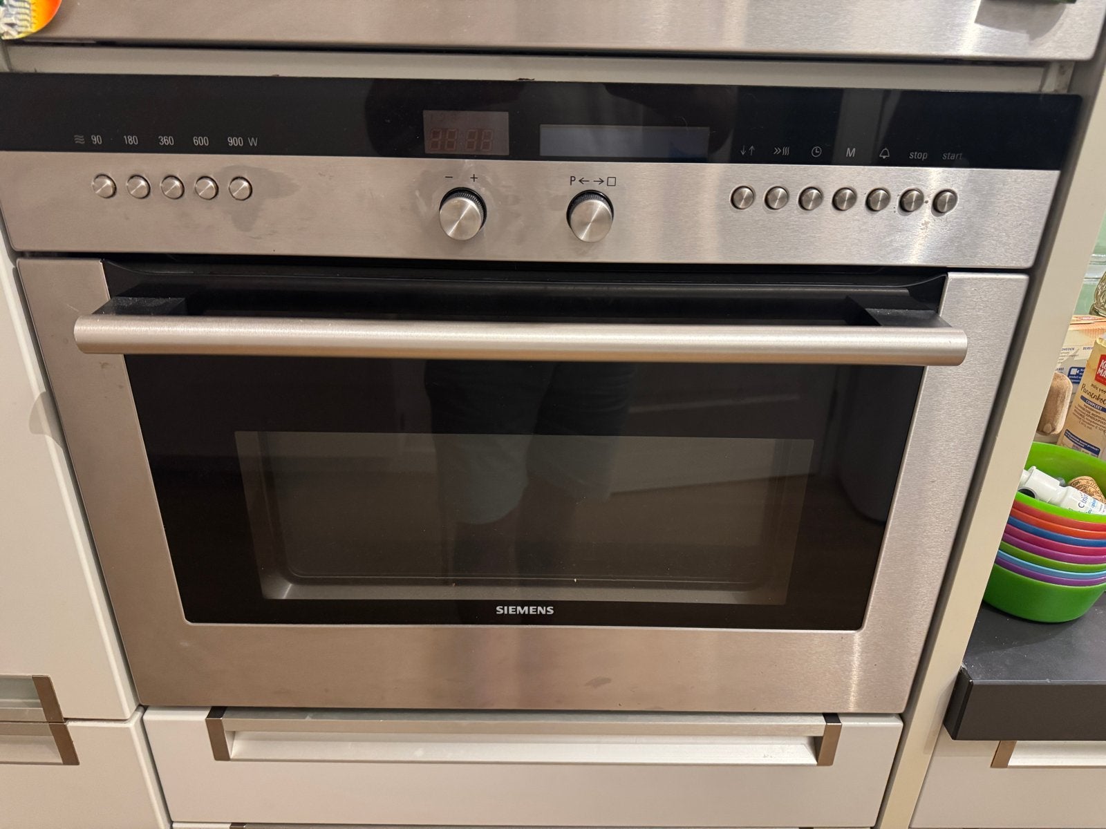 Siemens HB86K570N combi-oven - met defect, Ophalen, 45 tot 50 cm, Siemens, Combi-oven