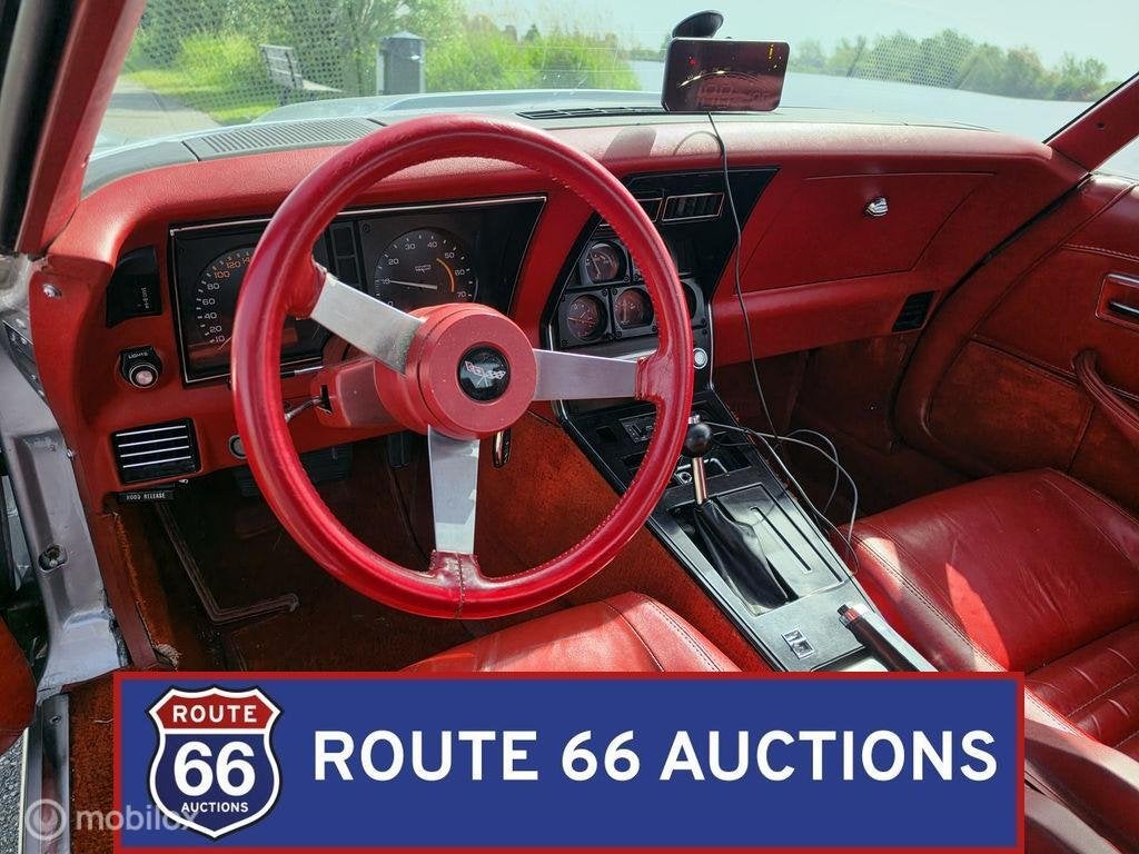 Chevrolet Corvette C3 T-top | 1979 | Route 66 Auctions, Auto's, Oldtimers, Overige carrosserieën, Chevrolet, Zwart, Bedrijf