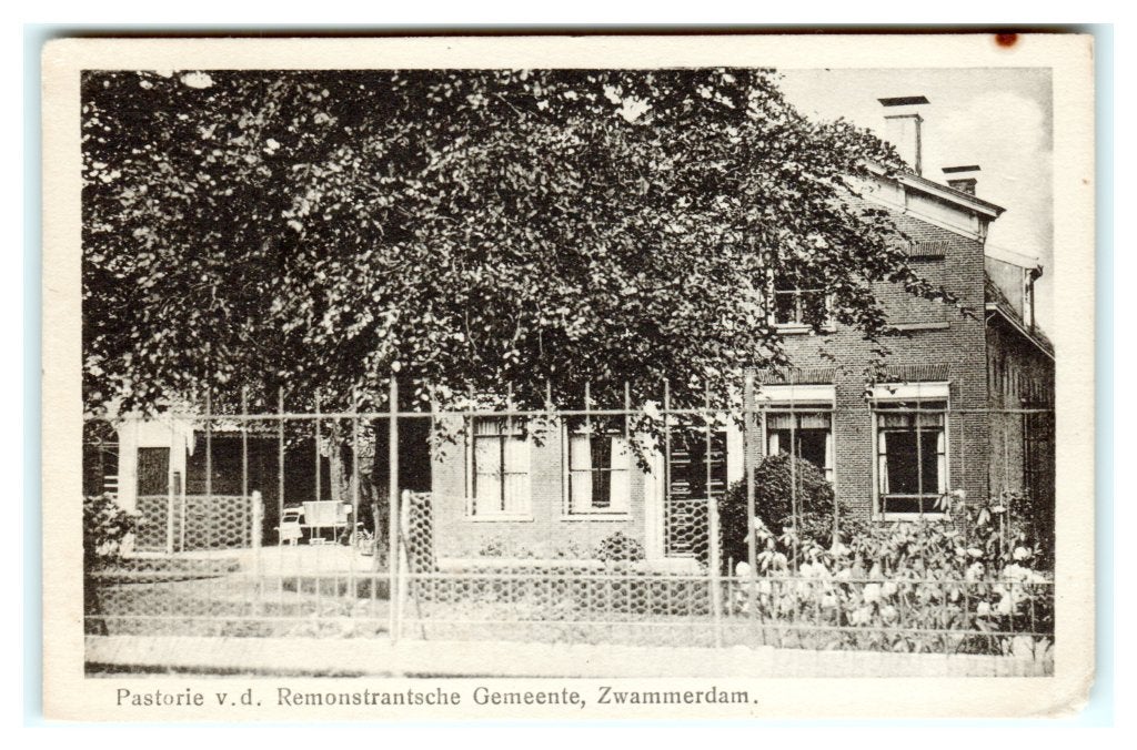 Zwammerdam, Pastorie v.d. Remonstrantsche Gemeente, Verzamelen, Ophalen of Verzenden, 1940 tot 1960, Ongelopen, Zuid-Holland