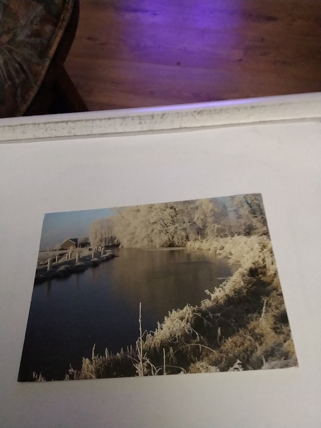 Ansichtkaart Winter in Oudeschans - Gelopen, Verzamelen, Ophalen of Verzenden, 1980 tot heden, Gelopen, Groningen