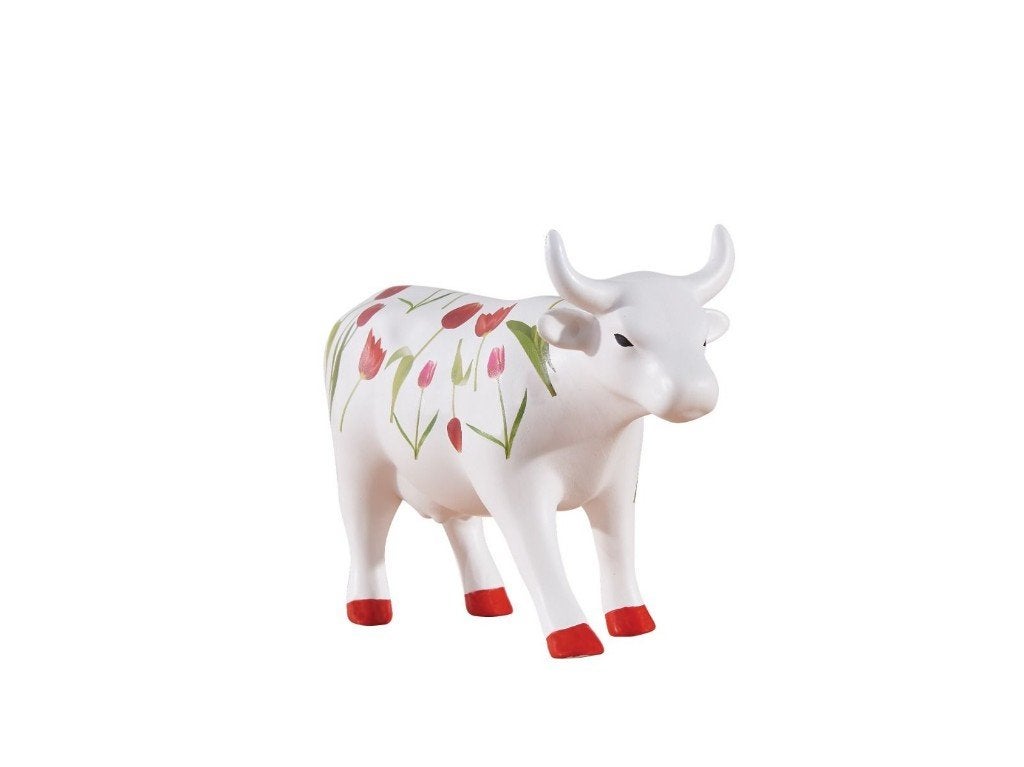 Nieuw Cow Parade koe Tulip medium gratis verzending., Ophalen of Verzenden, Beeld