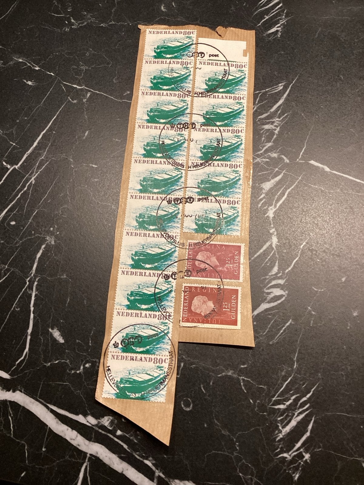 Nederlandse postzegels - Schepen Hellevoetsluis, Postzegels en Munten, Ophalen of Verzenden, Na 1940, Gestempeld
