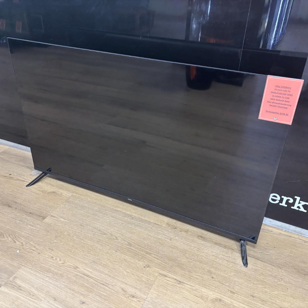 Chiq U55N9C1 Smart Televisie/TV | Met ab | Met garantie, Ophalen, 50 Hz, Dordrecht@usedproducts.nl, Zo goed als nieuw
