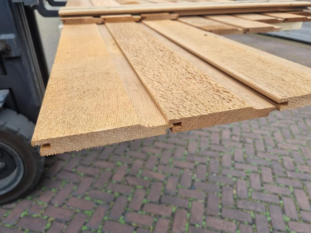 3.63 m2 Red Cedar rabat fijnbezaagd - nr: HP247, Ophalen, Nieuw, 250 cm of meer, Planken