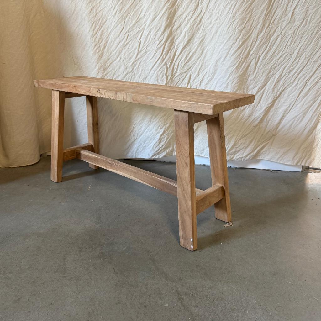Bankje - Sidetable - massief Teak | Bij TTM Wonen, TTM Wonen, Meubels – (Perzische) Tapijten en Woonaccessoires, Taag 63, 2491 CS, Den Haag (Forepark)