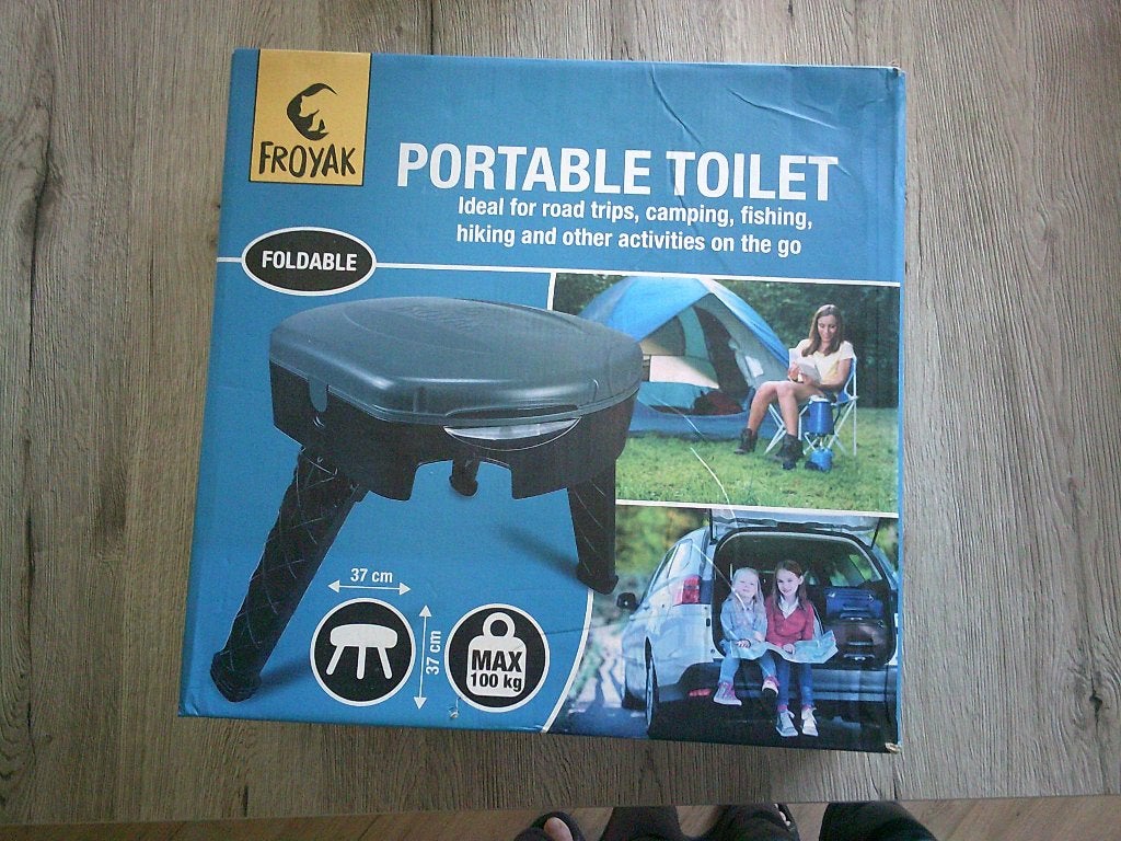 froyak camping toilet opvouwbaar, Ophalen of Verzenden, Zo goed als nieuw