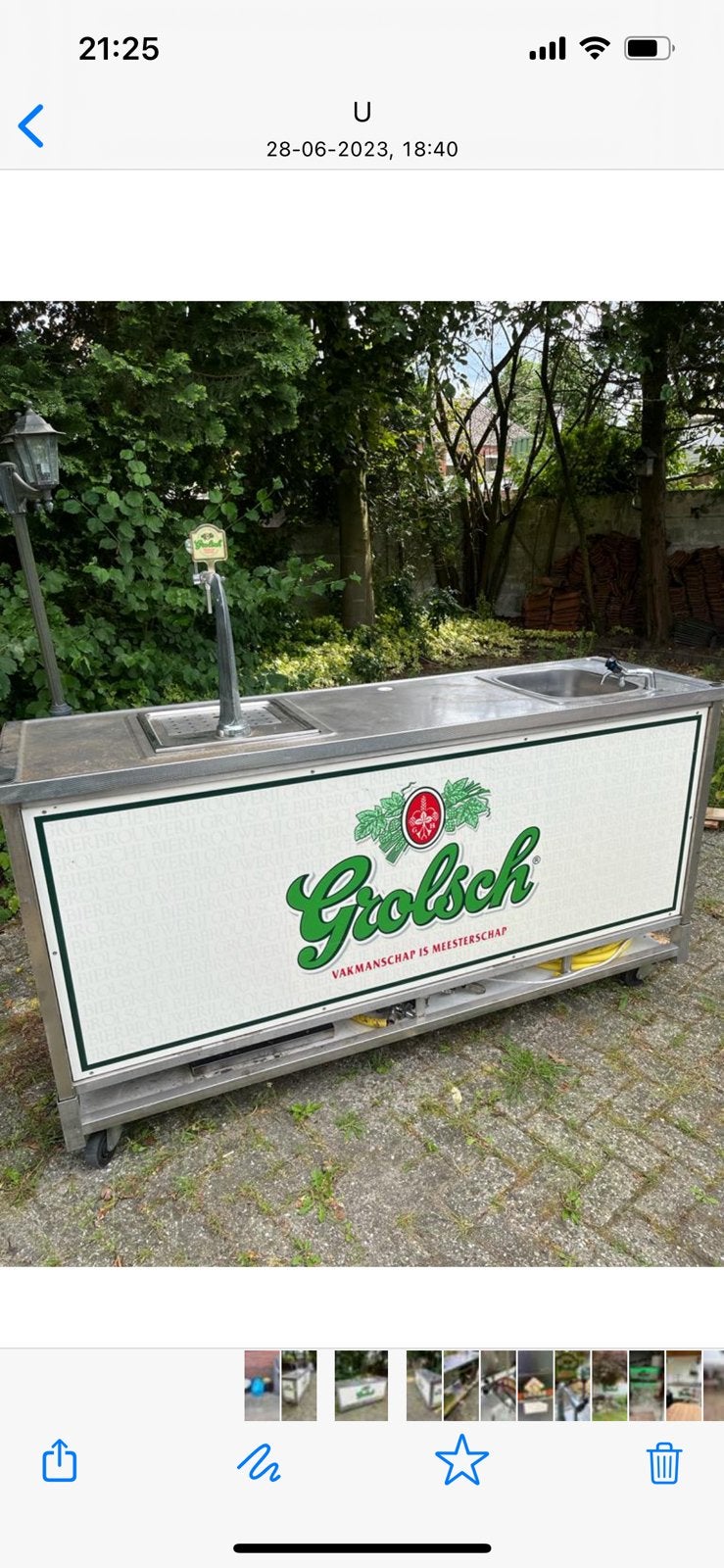 Grolsch biertap, Witgoed en Apparatuur, Thuistaps, Ophalen of Verzenden, Zo goed als nieuw, Overige merken
