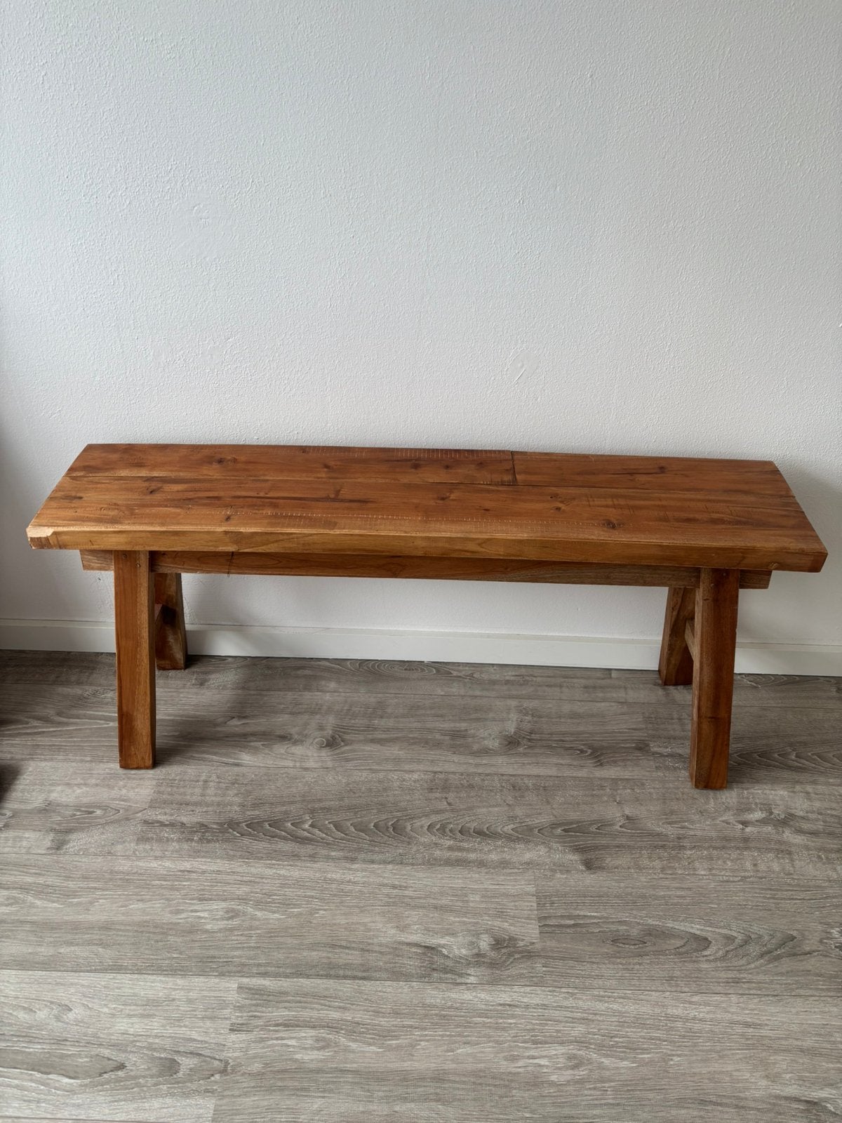 Houten bankje xenos, Ophalen, 100 tot 150 cm, 50 tot 100 cm, Zo goed als nieuw