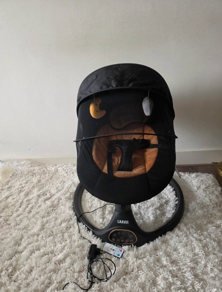 Elektrische baby schommel/wip, Overige merken, Schommelstoel, Nieuw, Met gordel(s) of riempje(s)