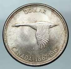 Canada - 1 Silver Dollar 1967, Postzegels en Munten, Munten | Amerika, Verzenden, Noord-Amerika, Losse munt, Zilver