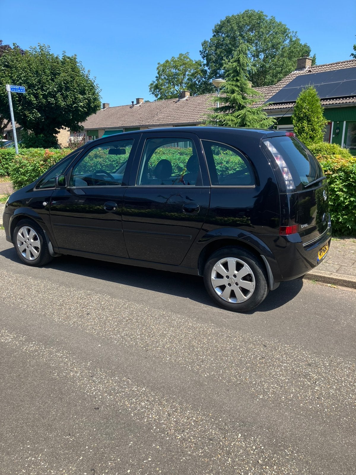 Opel Meriva 1.4 16V 2008 Zwart  met NW  APK, Auto's, Voorwielaandrijving, Stof, 4 cilinders, Zwart