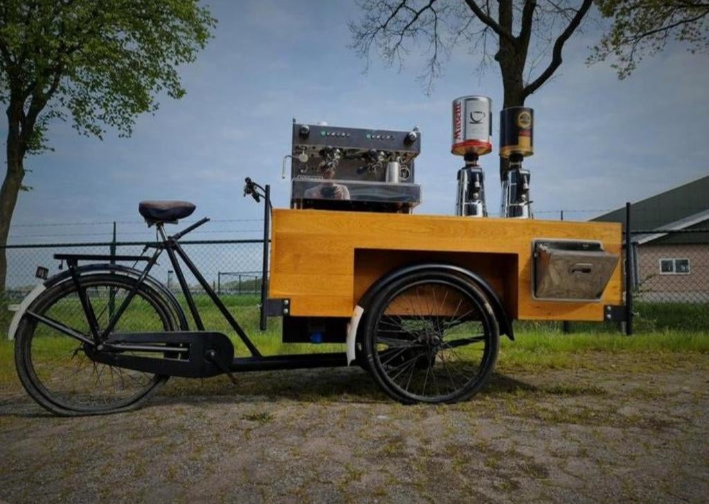 Gazelle bakfiets ingericht als koffiebar, Ophalen of Verzenden, Gebruikt, Gazelle