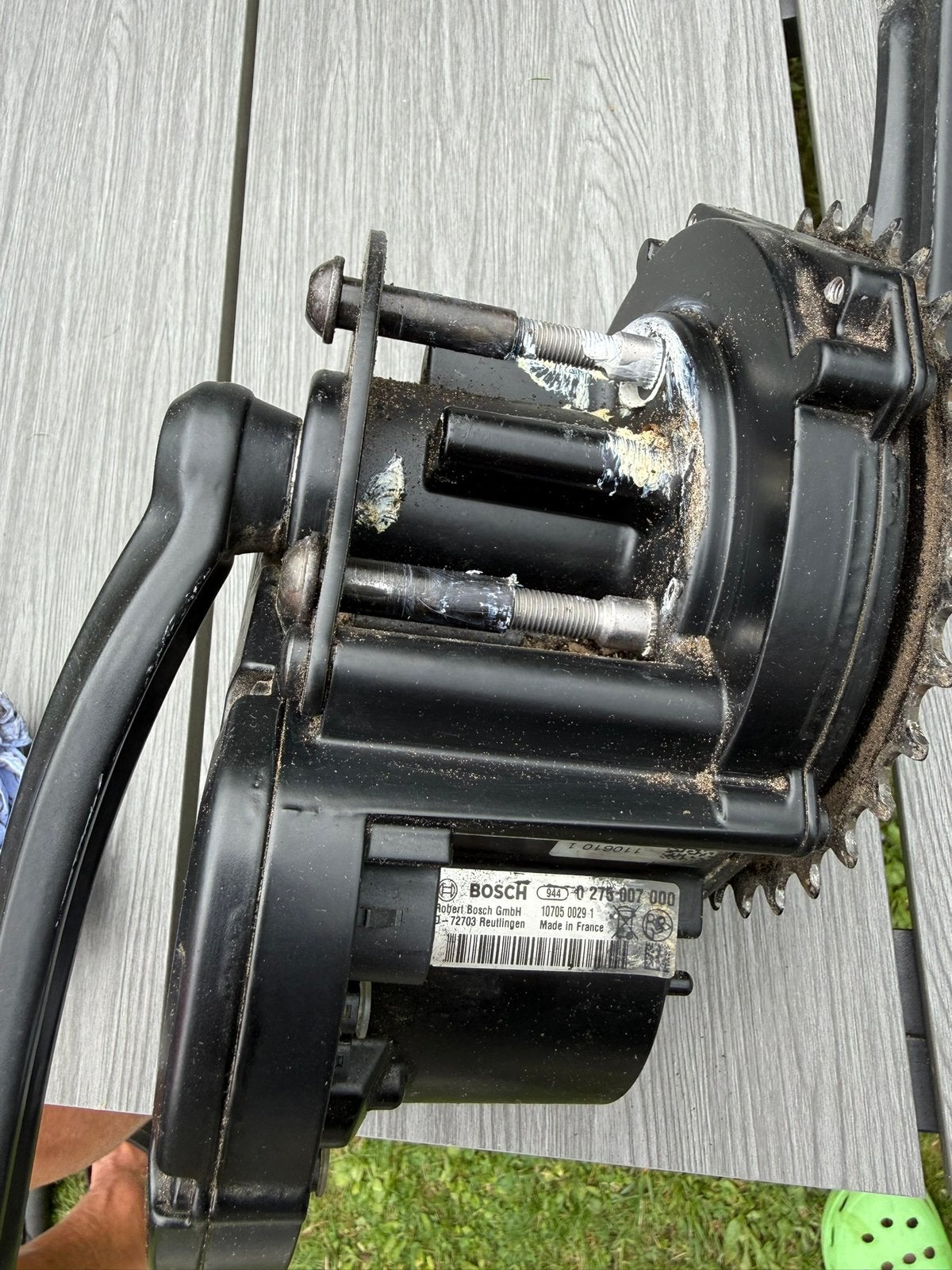 Bosch classic middenmotor type 0 275 007 000 van e-bike, Gebruikt, Motor, Aluminium, Ophalen