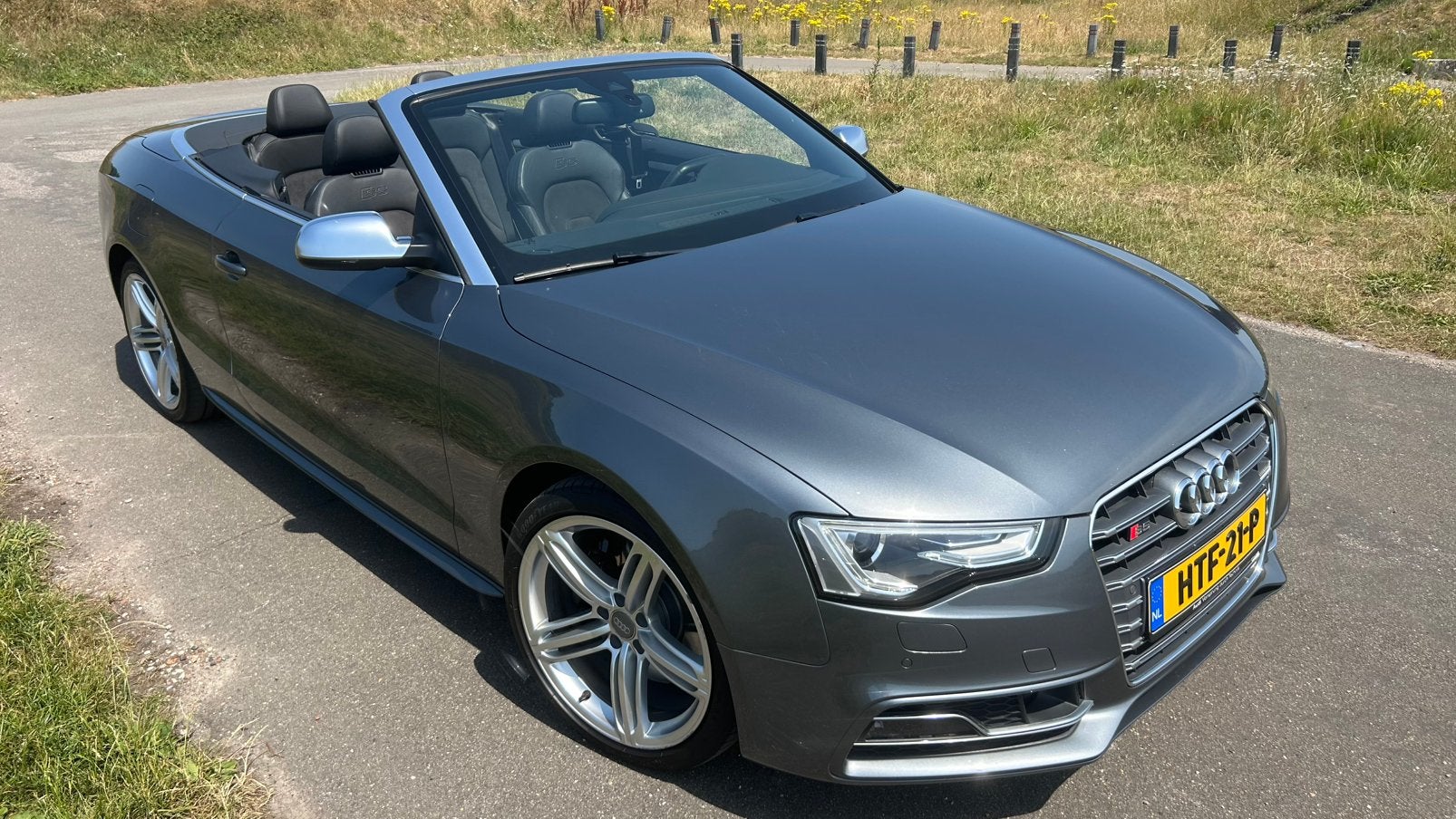 Audi S5 Cabrio 3.0 TFSI 245KW Quat. S-tr. UNIEK / DEALEROND, Auto's, Automaat, Dealer onderhouden, Zwart, 2995 cc