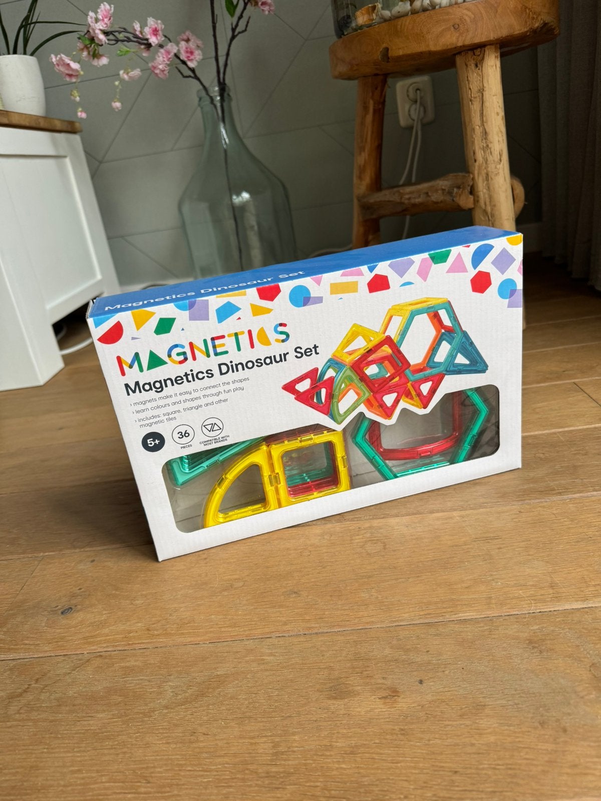 36-delige Magnetics Dinosaur Set, Kinderen en Baby's, Ophalen of Verzenden, Zo goed als nieuw