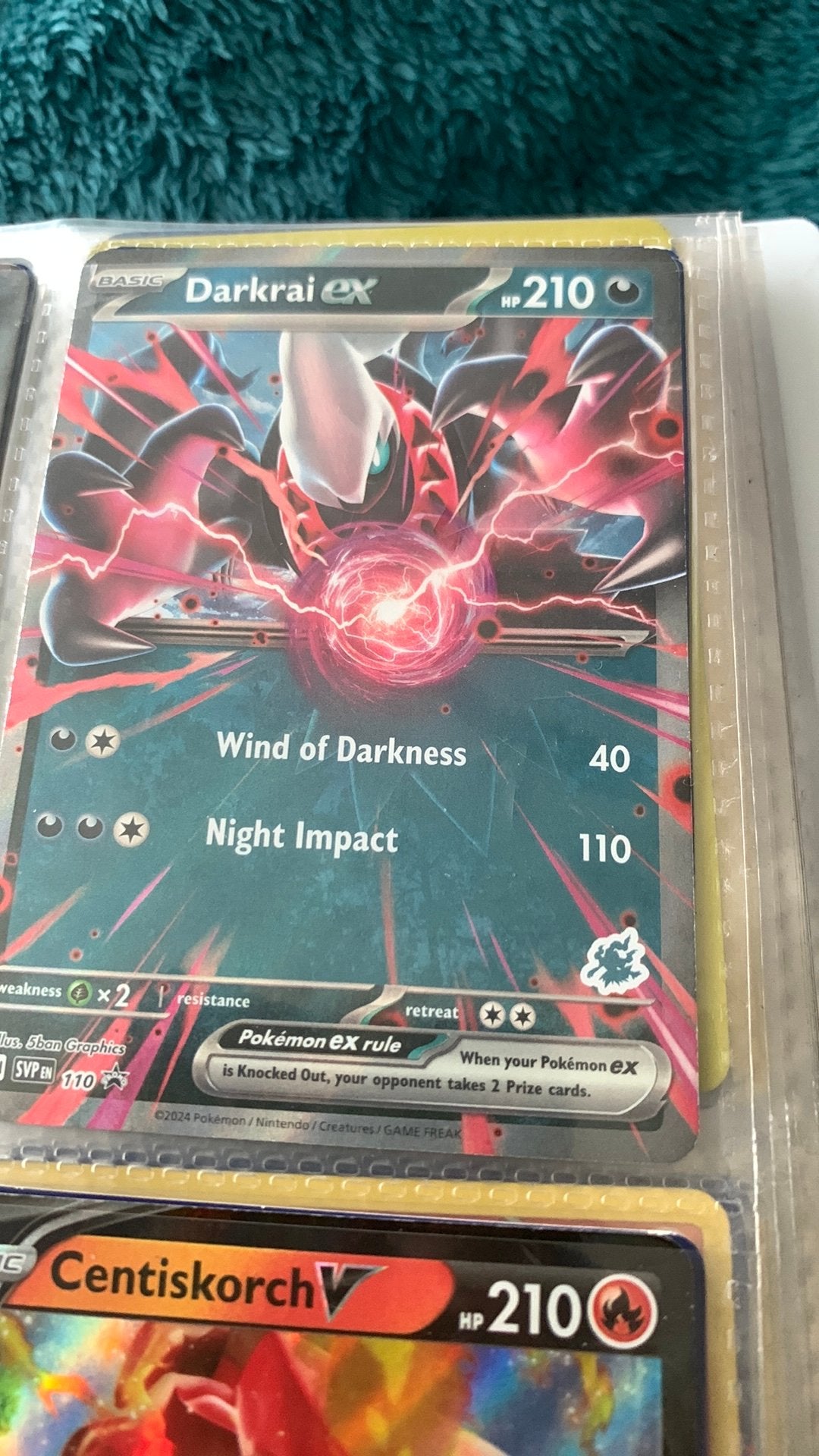 Pokemon kaart darkrai ex, Ophalen, Zo goed als nieuw