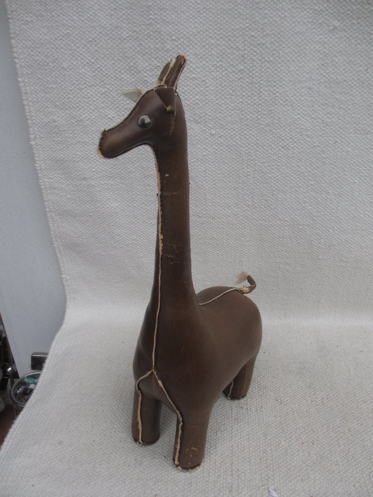 Züny GIRAFFE deurstopper, Leer, Ophalen of Verzenden, Gebruikt, Binnen