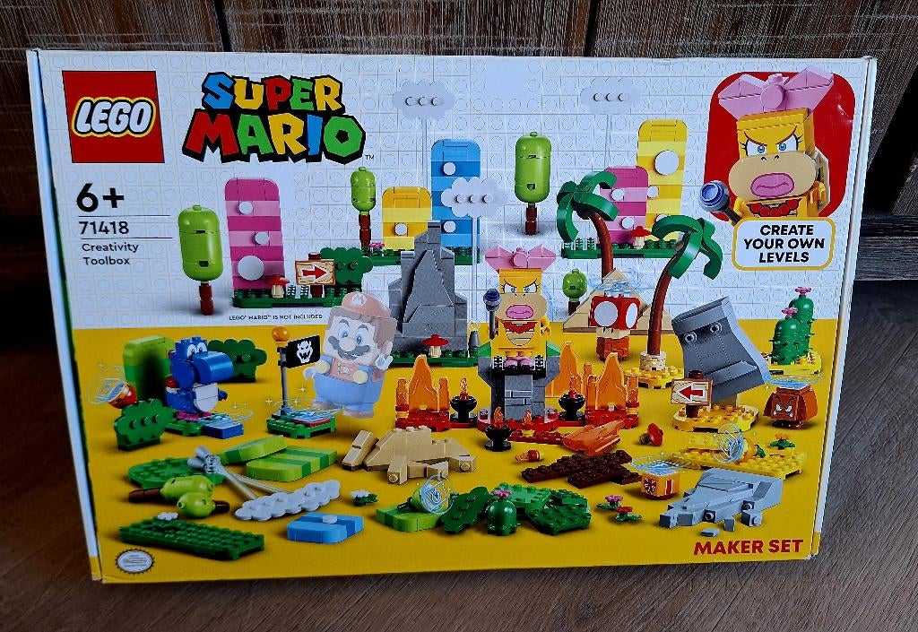 LEGO Super Mario 71418 Creatieve Gereedschapskist |NIEUW|, Kinderen en Baby's, Overige thema's, Nieuw, Ophalen of Verzenden, Complete set