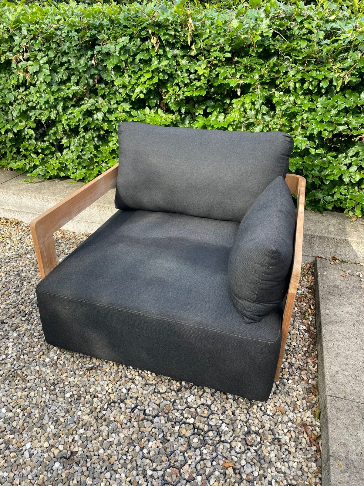 Gescova Rafa lounge chair teak loveseat tuinbank tuinstoel, Ophalen, Zo goed als nieuw, Teakhout