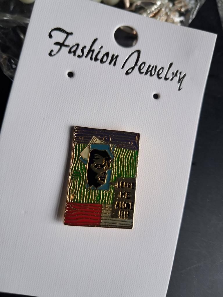 Vintage Emaille Jaren 80 Michael Jackson Pin Badge, Ophalen of Verzenden, Gebruikt, Kleding