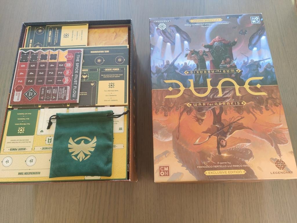 Dune: War for Arrakis - Exclusive Edition + stretch goals, Een of twee spelers, Ophalen of Verzenden, Zo goed als nieuw, CMON