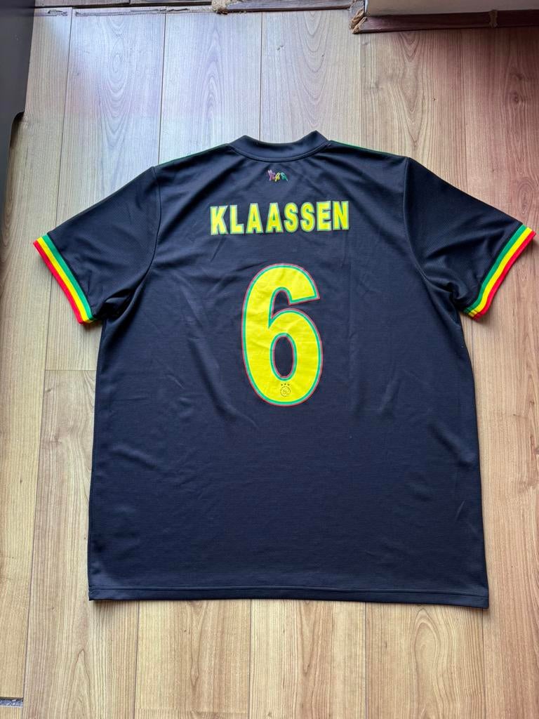 Voetbalshirt Ajax Amsterdam Bob Marley Davy Klaassen #6, Sport en Fitness, Voetbal, Ophalen of Verzenden, Zo goed als nieuw, Shirt