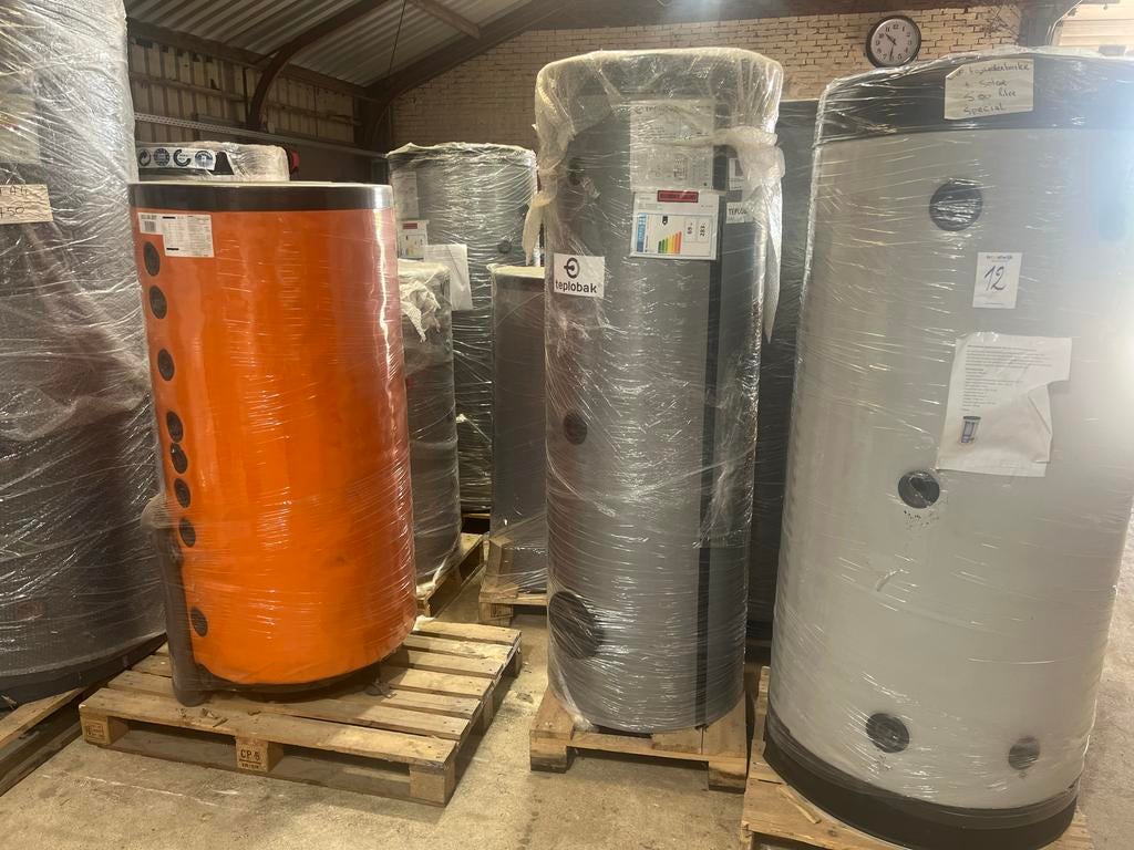 Zonneboilers met dubbele spiraal - 200, 300, 400 liter, Doe-het-zelf en Verbouw, Sanitair, Zo goed als nieuw, Douche, Ophalen of Verzenden